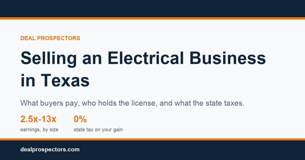 How to sell an electrical business in Texas